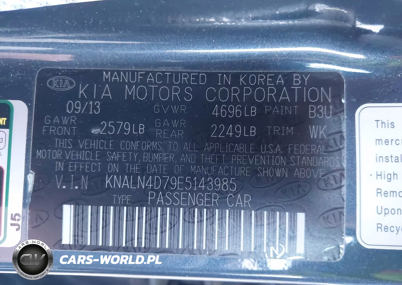 2014 Kia Cadenza Premium VIN:KNALN4D79E5143985 - 9