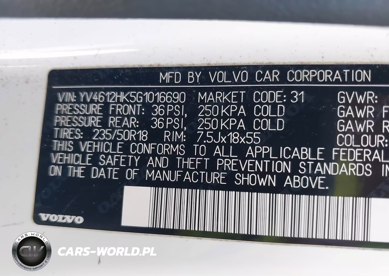 2016 Volvo V60 Cross Country T5 VIN:YV4612HK5G1016690 - 9