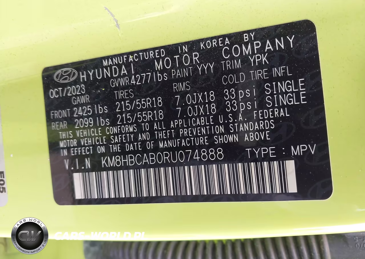 2024 Hyundai Kona Sel VIN:KM8HBCAB0RU074888 - 9