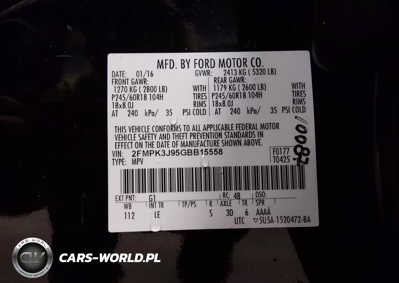 2016 Ford Edge Sel VIN:2FMPK3J95GBB15558 - 9