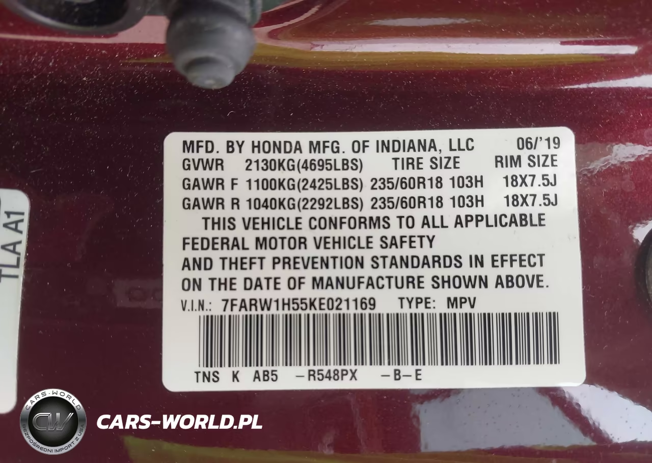 2019 Honda Cr-V Ex VIN:7FARW1H55KE021169 - 9
