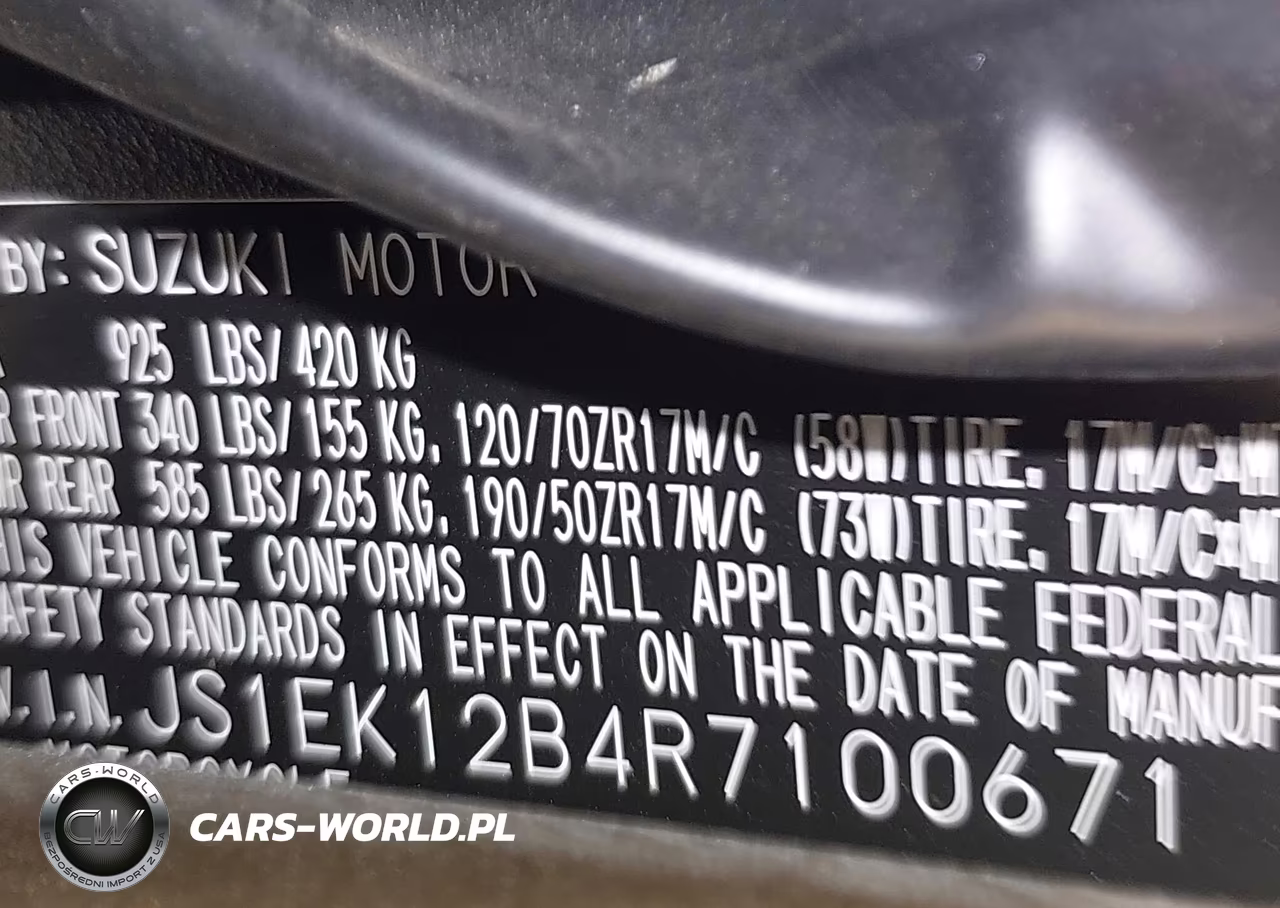 2024 Suzuki Gsx1000 Gt-Gt+ VIN:JS1EK12B4R7100671 - 10
