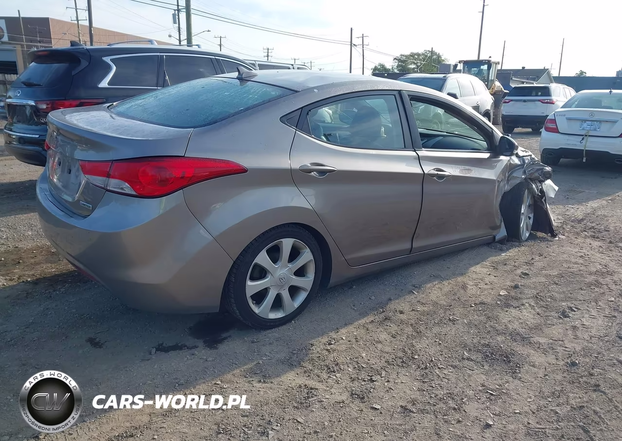 2012 Hyundai Elantra Limited VIN:5NPDH4AE2CH120000 - 4