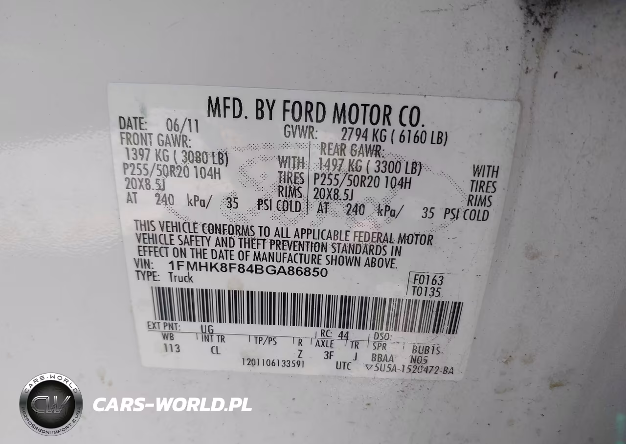2011 Ford Explorer Limited VIN:1FMHK8F84BGA86850 - 9