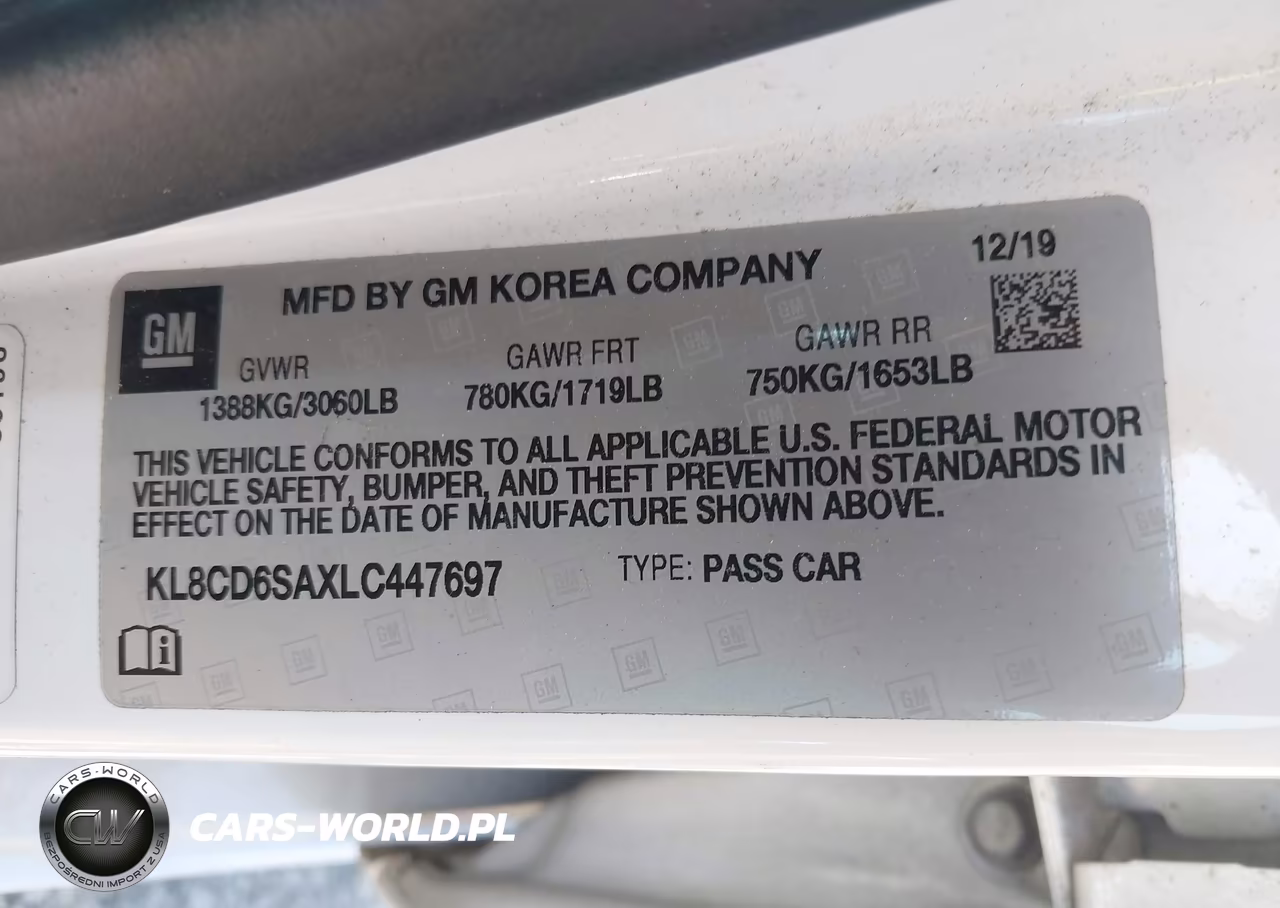 2020 Chevrolet Spark Fwd 1Lt Automatic VIN:KL8CD6SAXLC447697 - 9