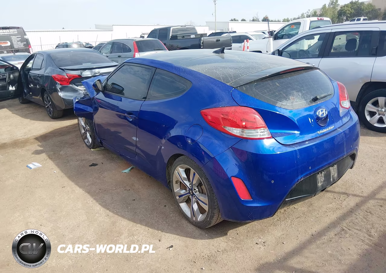 2013 Hyundai Veloster Base W-Black VIN:KMHTC6AD3DU158657 - 3
