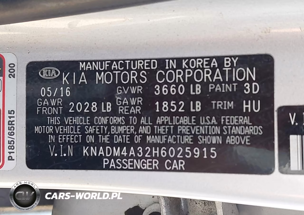 2017 Kia Rio Lx VIN:KNADM4A32H6025915 - 9