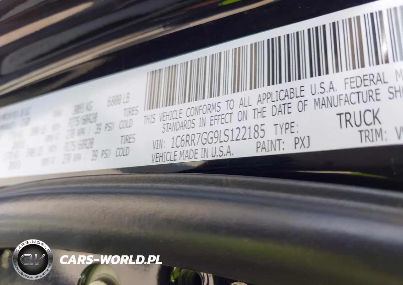 2020 Ram 1500 Classic Warlock 4X4 6'4 Box VIN:1C6RR7GG9LS122185 - 9