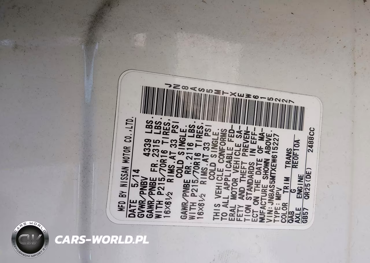 2014 Nissan Rogue Select S VIN:JN8AS5MTXEW615227 - 9