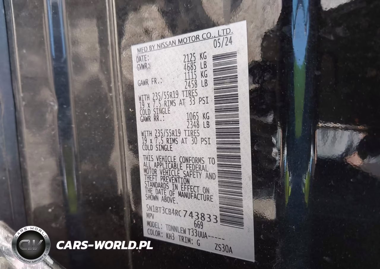 2024 Nissan Rogue Sl Intelligent Awd VIN:5N1BT3CB4RC743833 - 9