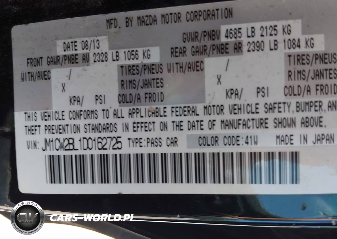 2013 Mazda Mazda5 Sport VIN:JM1CW2BL1D0162725 - 9