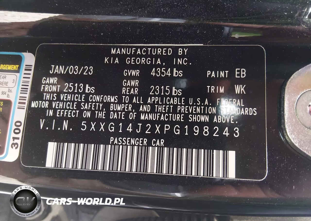 2023 Kia K5 Lxs VIN:5XXG14J2XPG198243 - 9