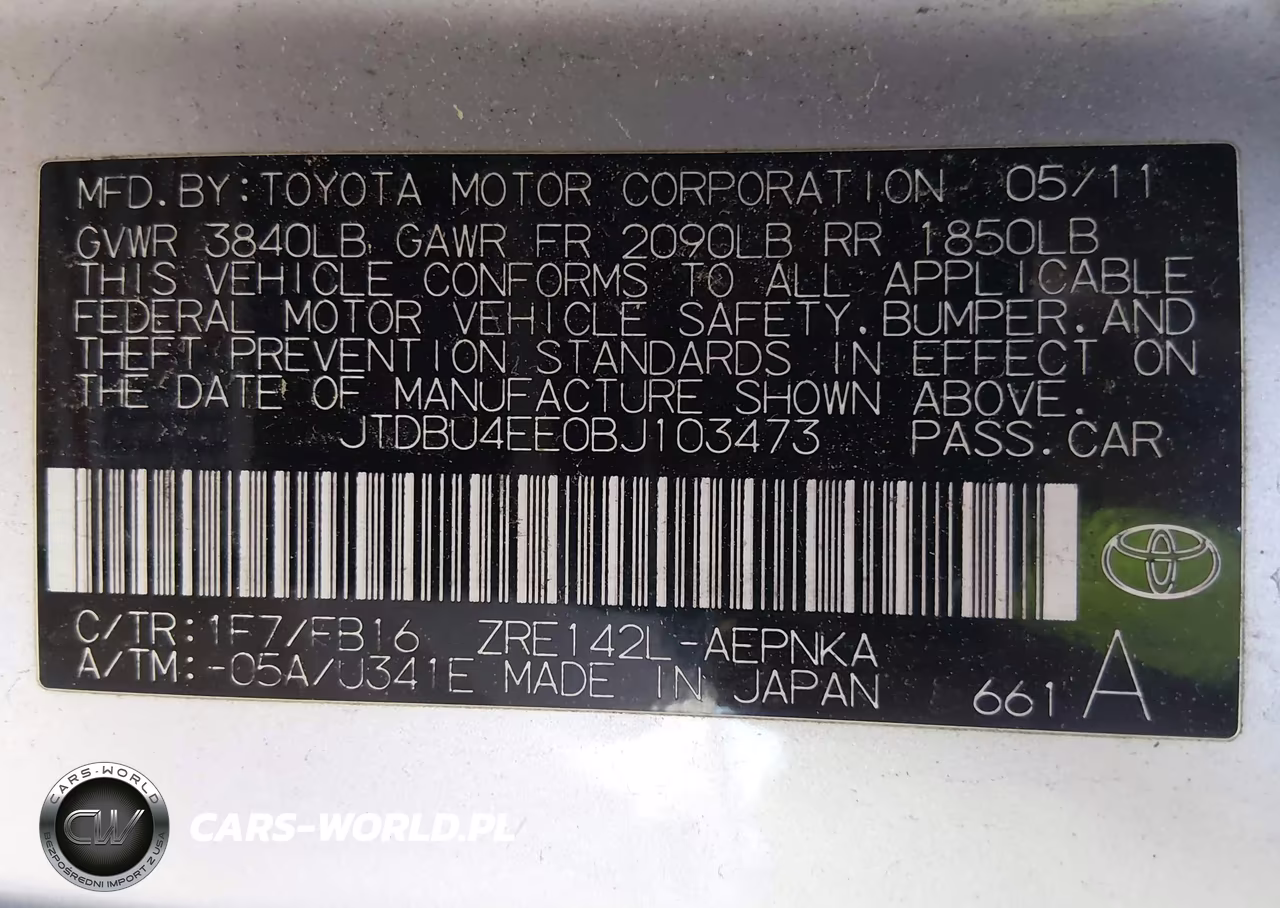 2011 Toyota Corolla Le VIN:JTDBU4EE0BJ103473 - 9