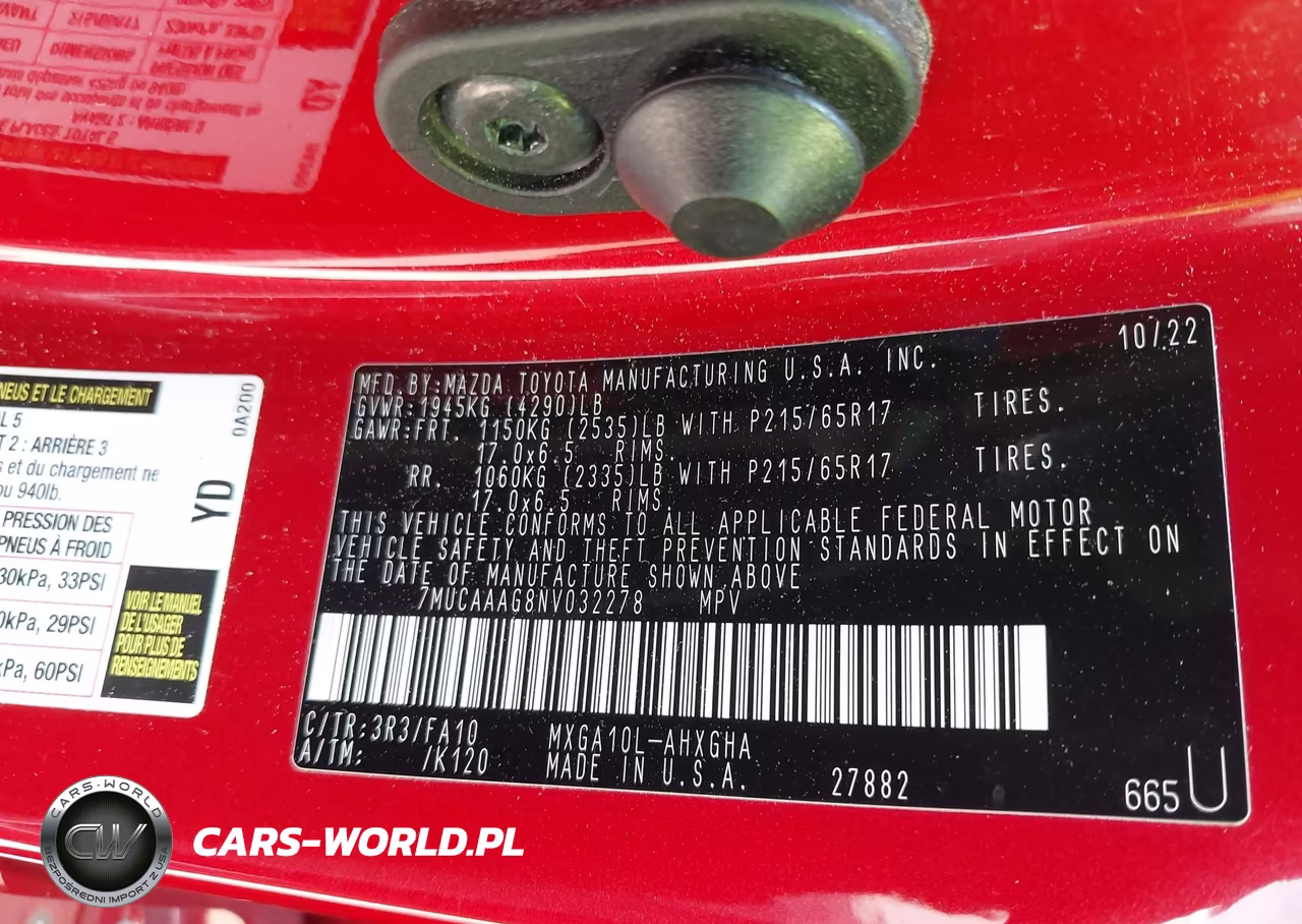2022 Toyota Corolla Cross Le VIN:7MUCAAAG8NV032278 - 9