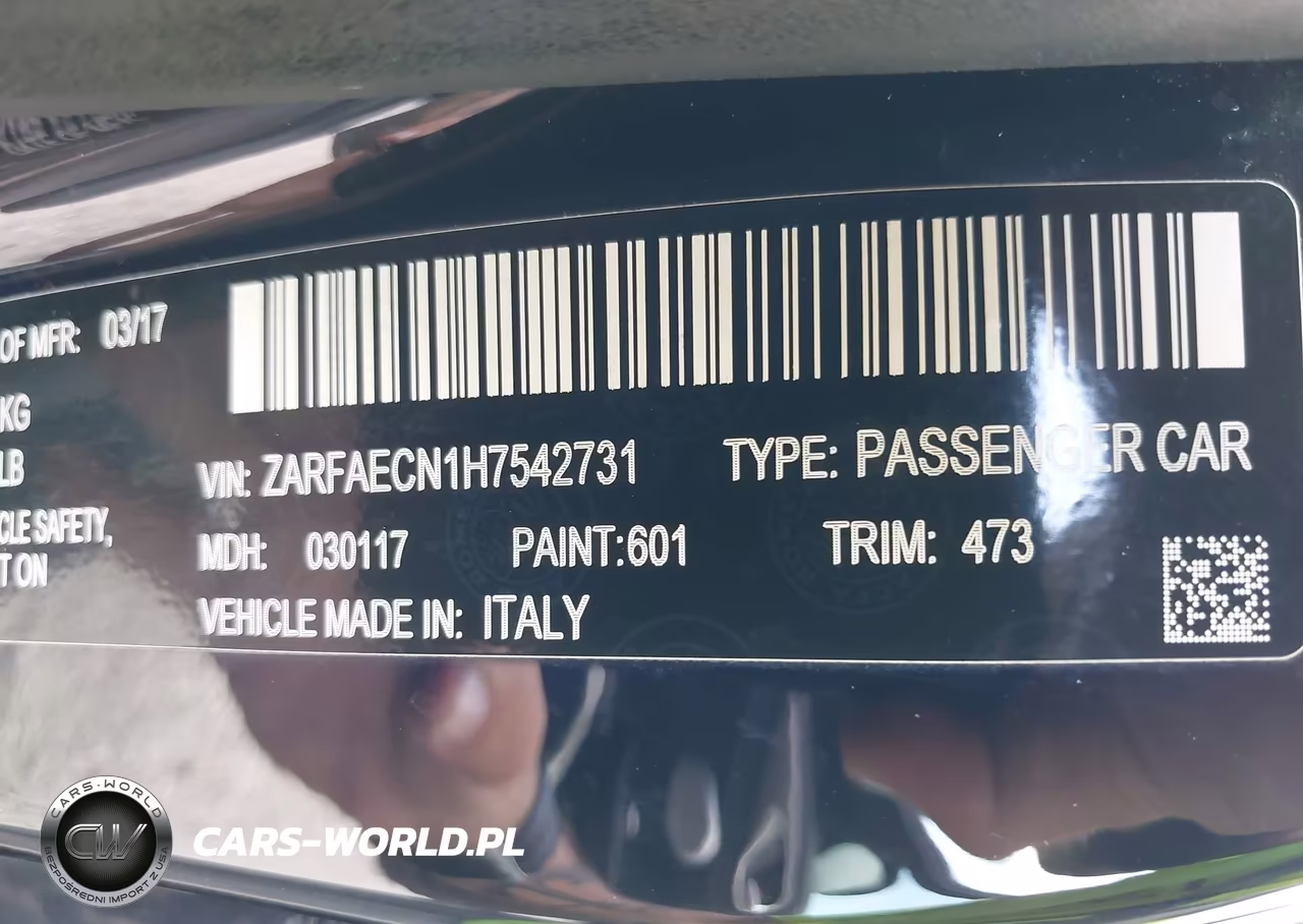 2017 Alfa Romeo Giulia Ti Rwd VIN:ZARFAECN1H7542731 - 9