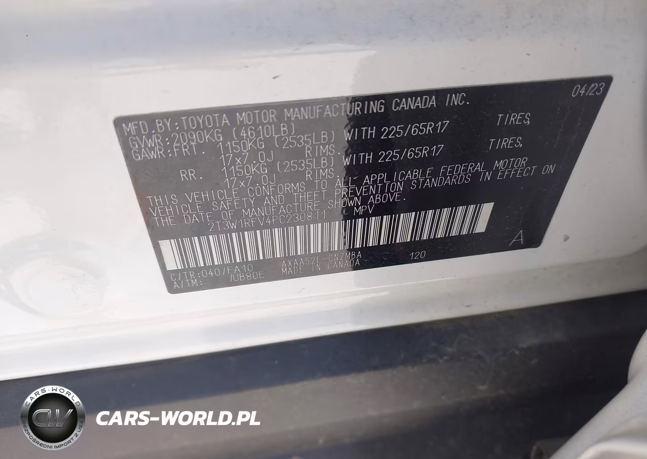2023 Toyota Rav4 Xle VIN:2T3W1RFV4PC230811 - 9