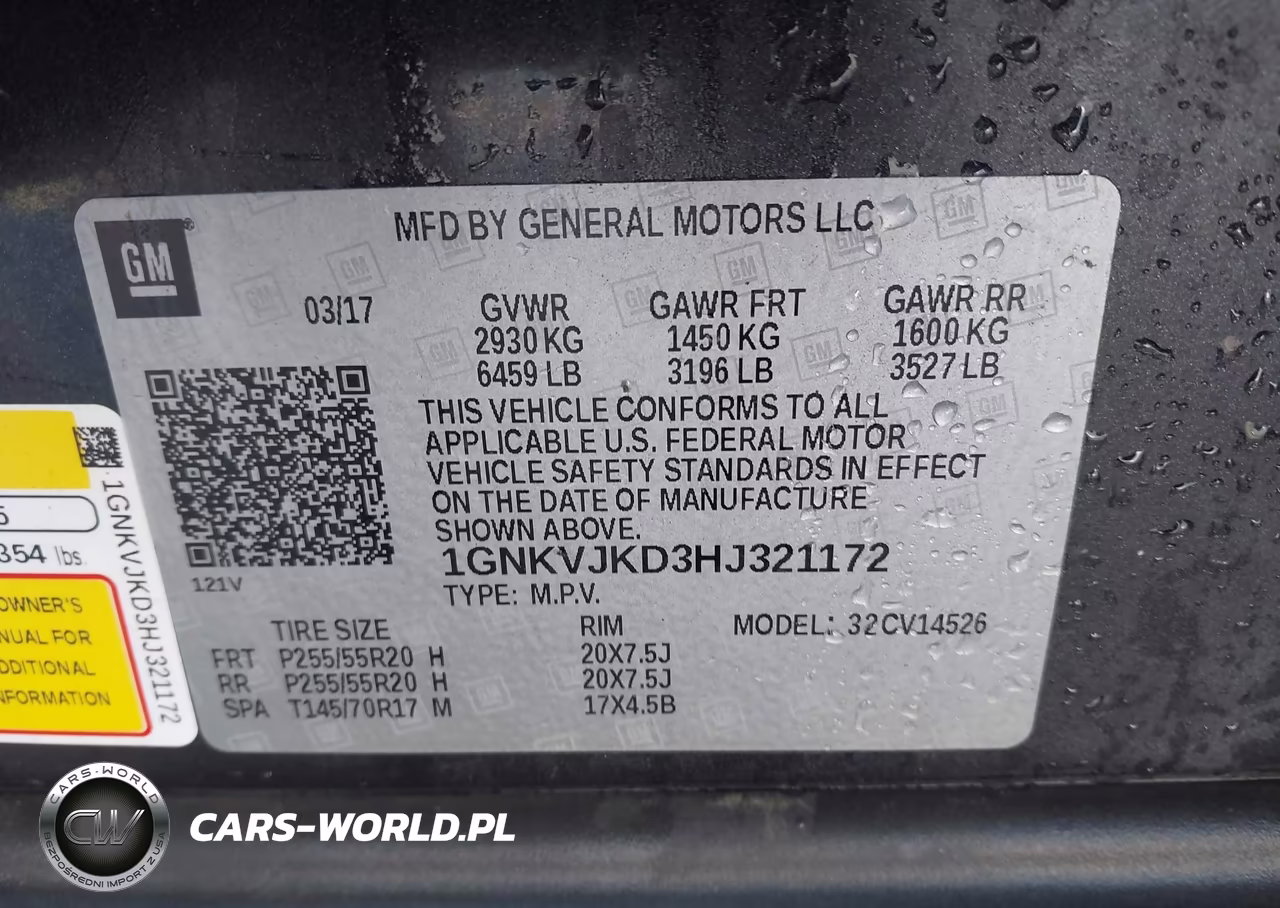 2017 Chevrolet Traverse Premier VIN:1GNKVJKD3HJ321172 - 9