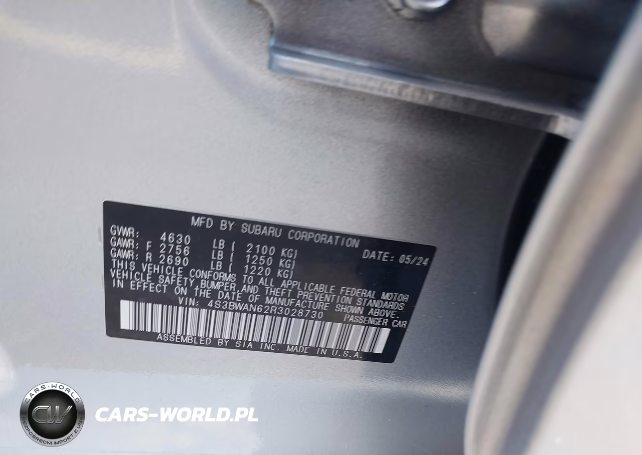 2024 Subaru Legacy Limited VIN:4S3BWAN62R3028730 - 9