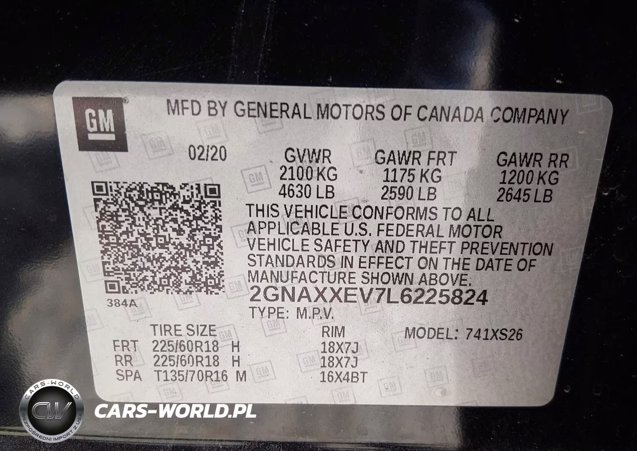 2020 Chevrolet Equinox Awd Premier 1.5L Turbo VIN:2GNAXXEV7L6225824 - 9