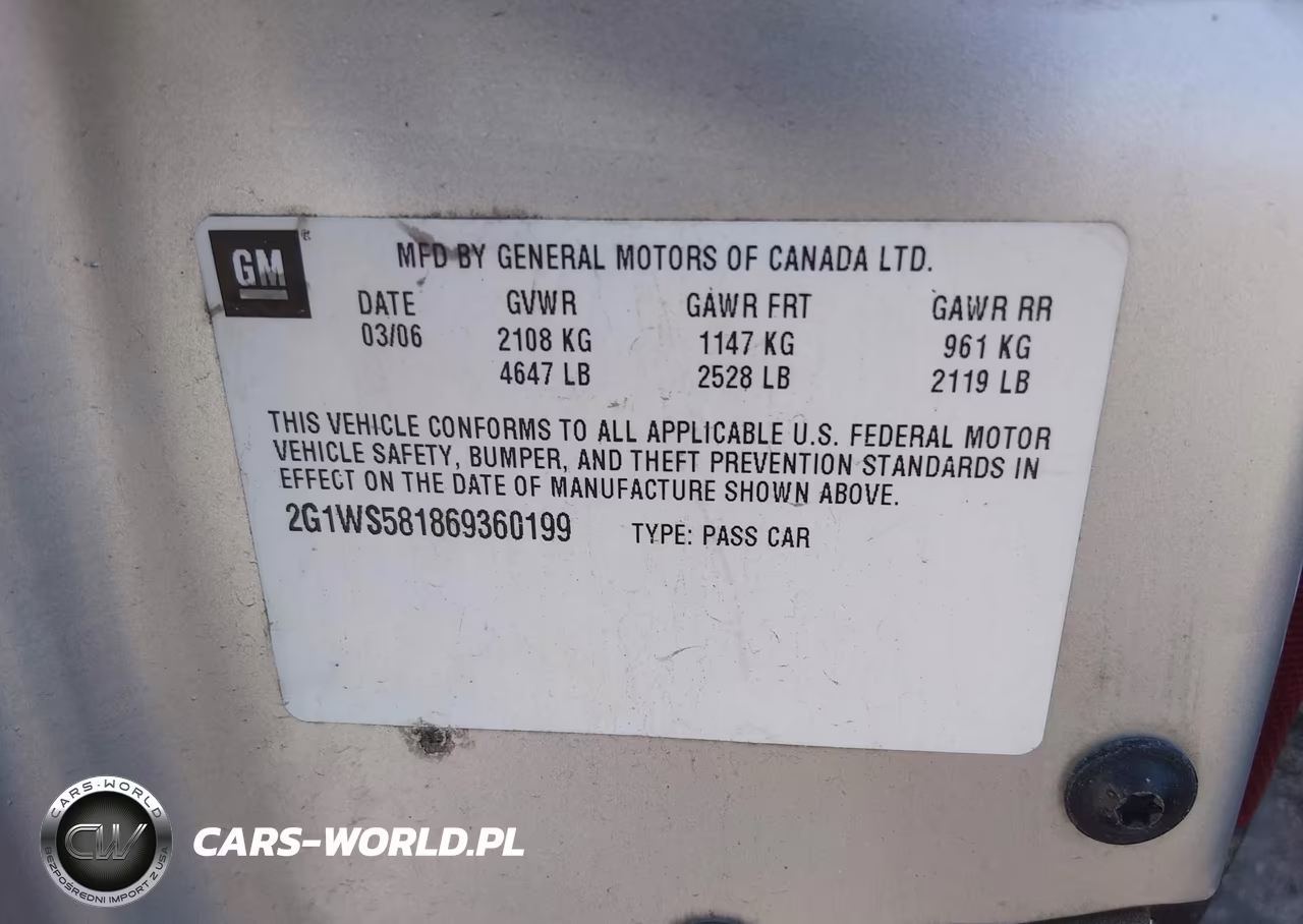 2006 Chevrolet Impala Police VIN:2G1WS581869360199 - 9