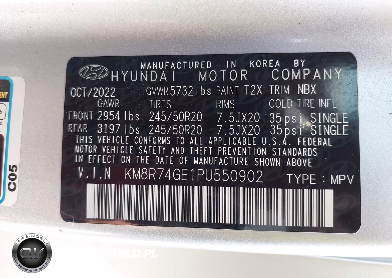2023 Hyundai Palisade Calligraphy VIN:KM8R74GE1PU550902 - 9