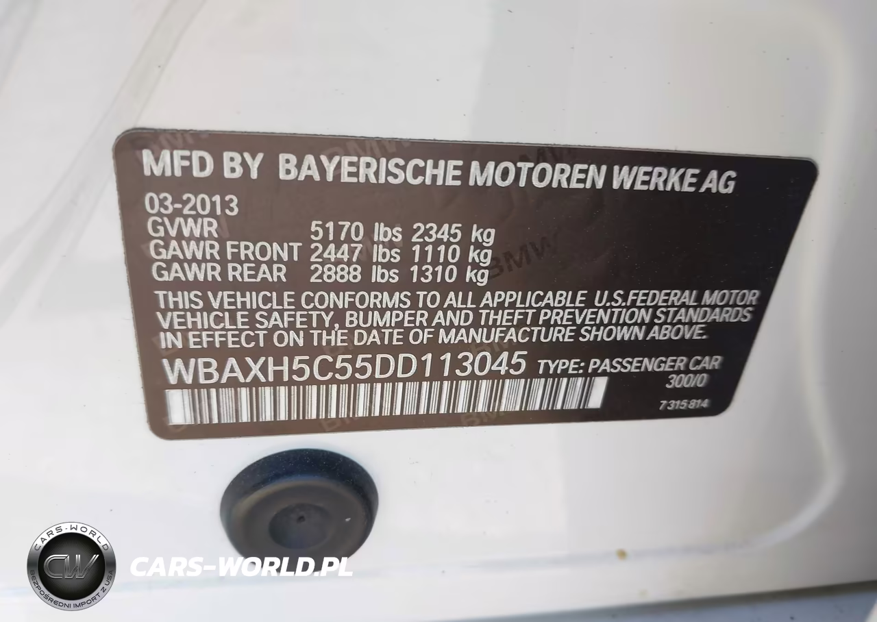 2013 BMW 528I xDrive VIN:WBAXH5C55DD113045 - 9