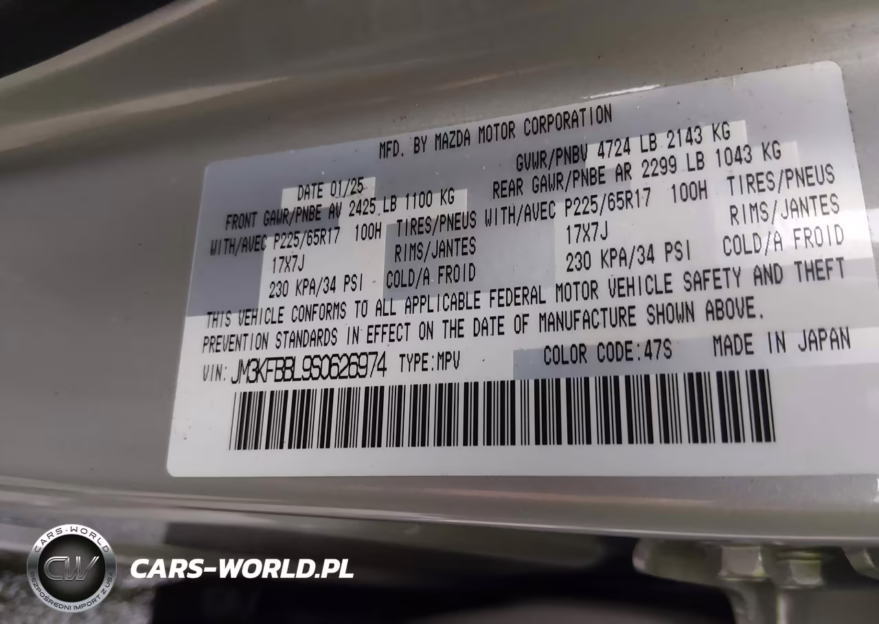 2025 Mazda Cx-5 Select VIN:JM3KFBBL9S0626974 - 9