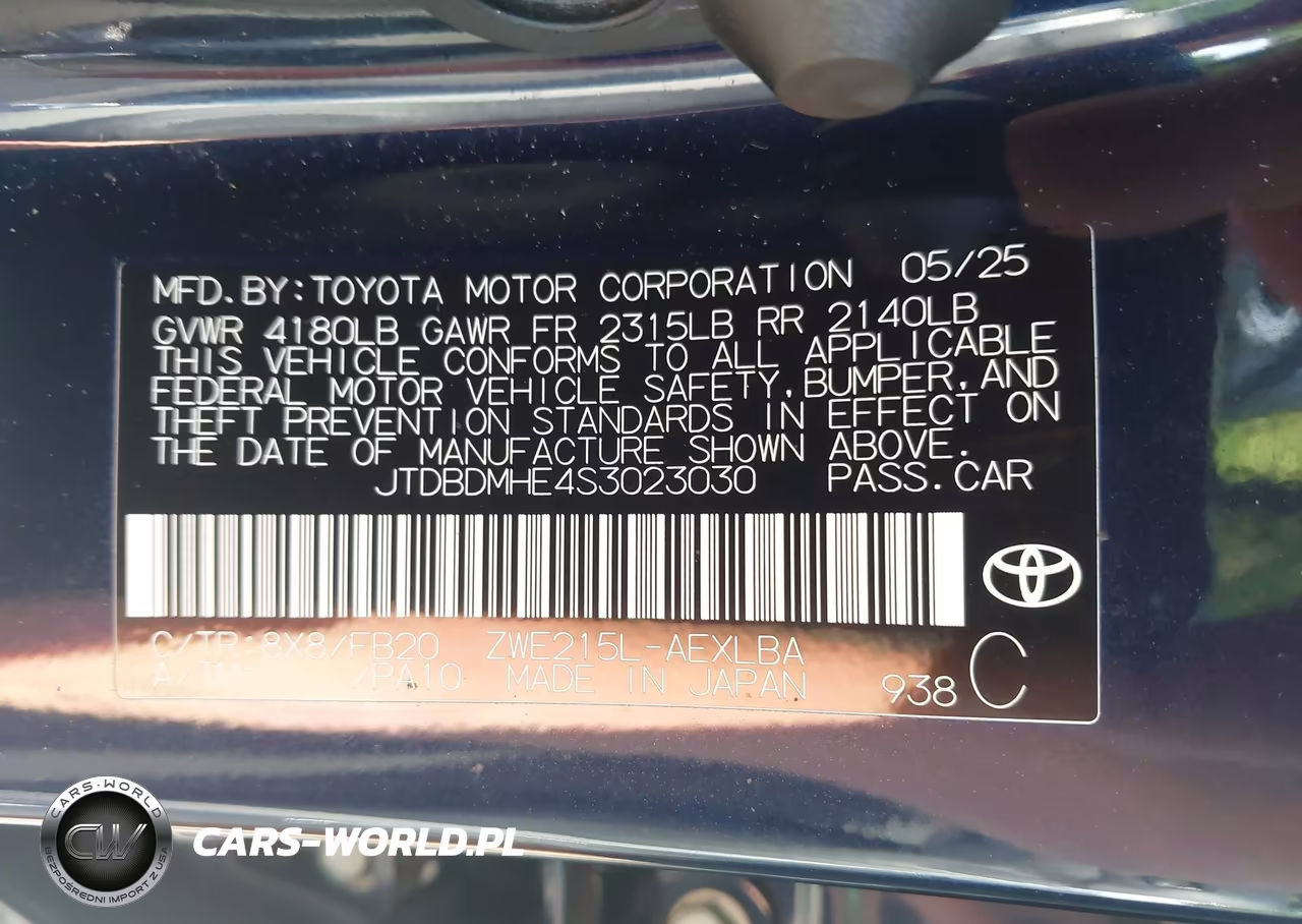 2025 Toyota Corolla Hybrid Le VIN:JTDBDMHE4S3023030 - 9