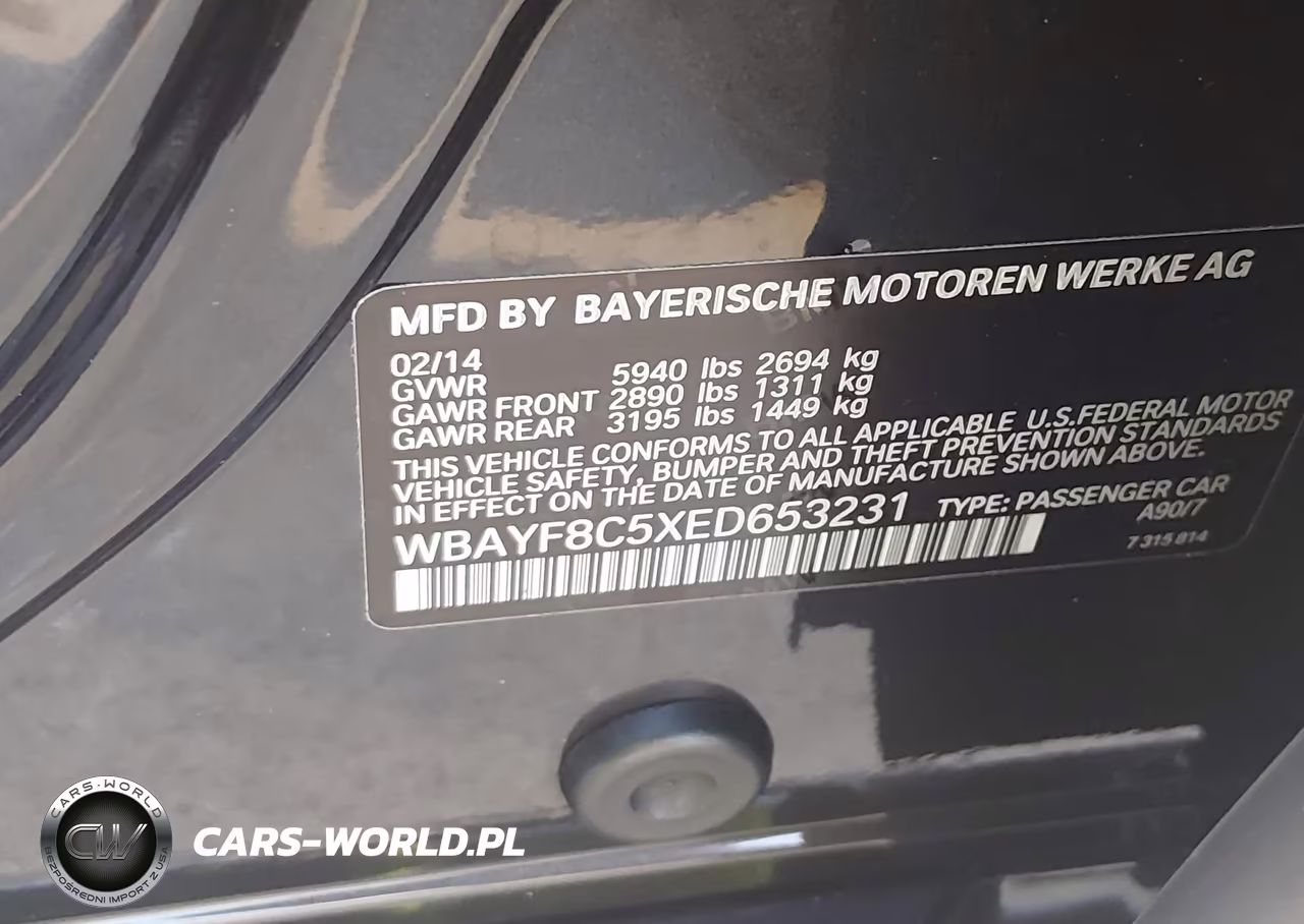2014 BMW Alpina B7 xDrive VIN:WBAYF8C5XED653231 - 9