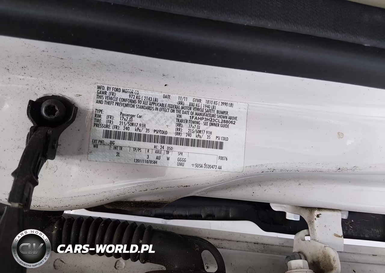 2012 Ford Focus Sel VIN:1FAHP3H23CL288062 - 9