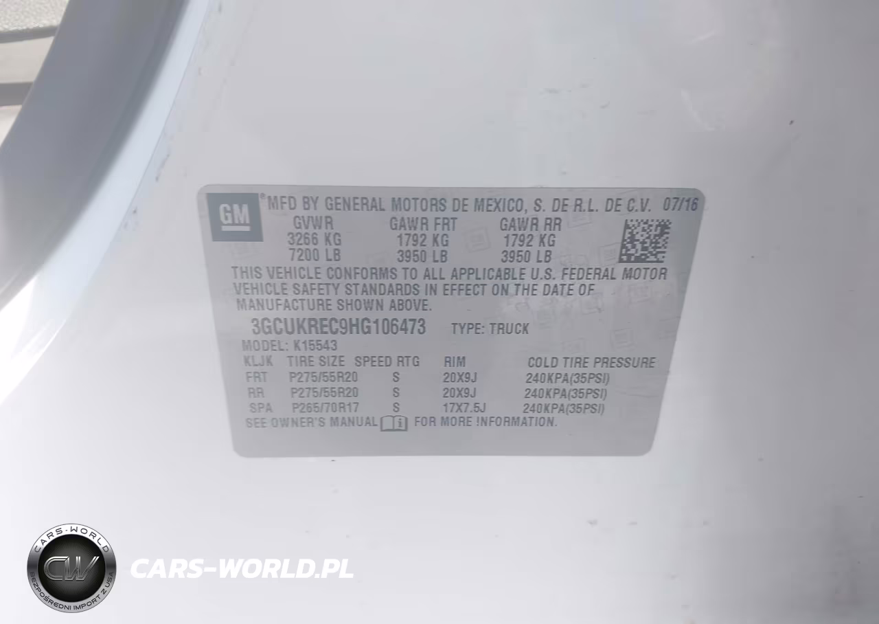 2017 Chevrolet Silverado 1500 Lt VIN:3GCUKREC9HG106473 - 9