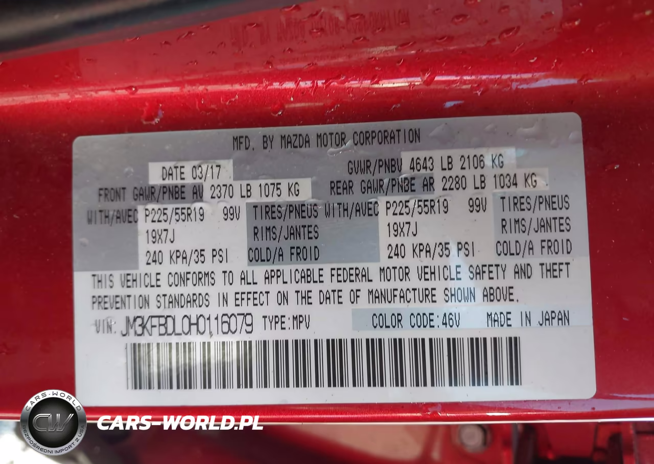 2017 Mazda Cx-5 Grand Touring VIN:JM3KFBDL0H0116079 - 9