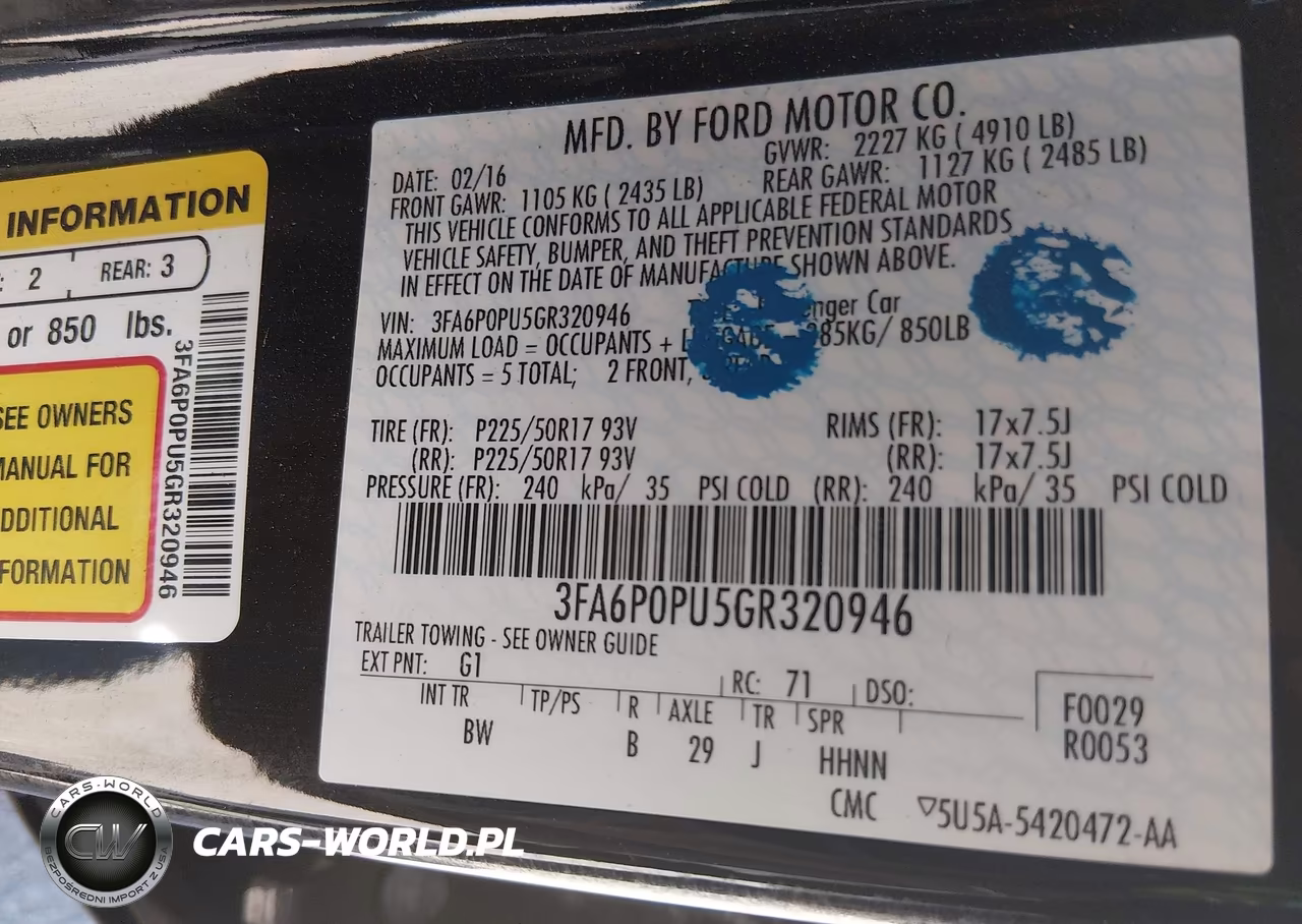 2016 Ford Fusion Energi Se Luxury VIN:3FA6P0PU5GR320946 - 9