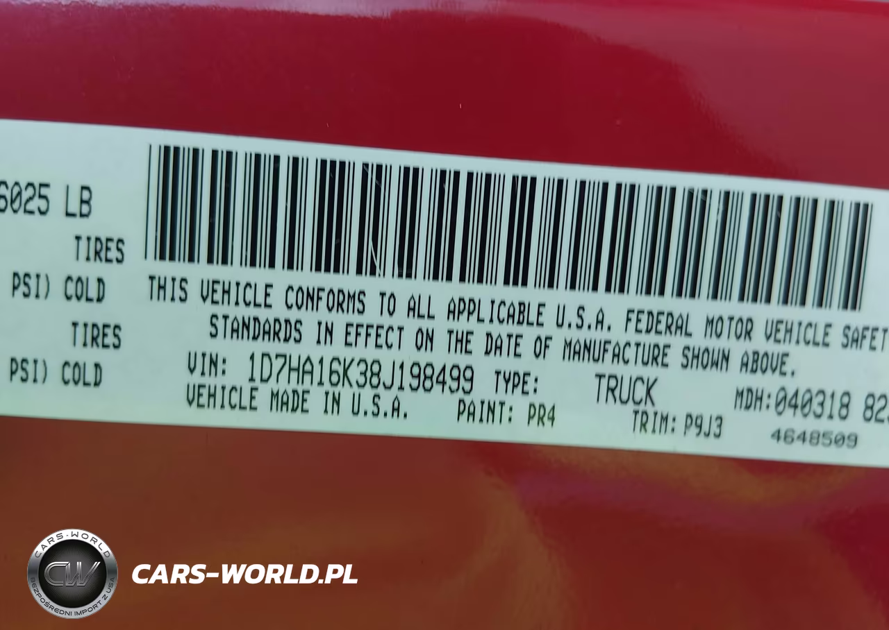 2008 Dodge Ram 1500 St-Sxt VIN:1D7HA16K38J198499 - 9