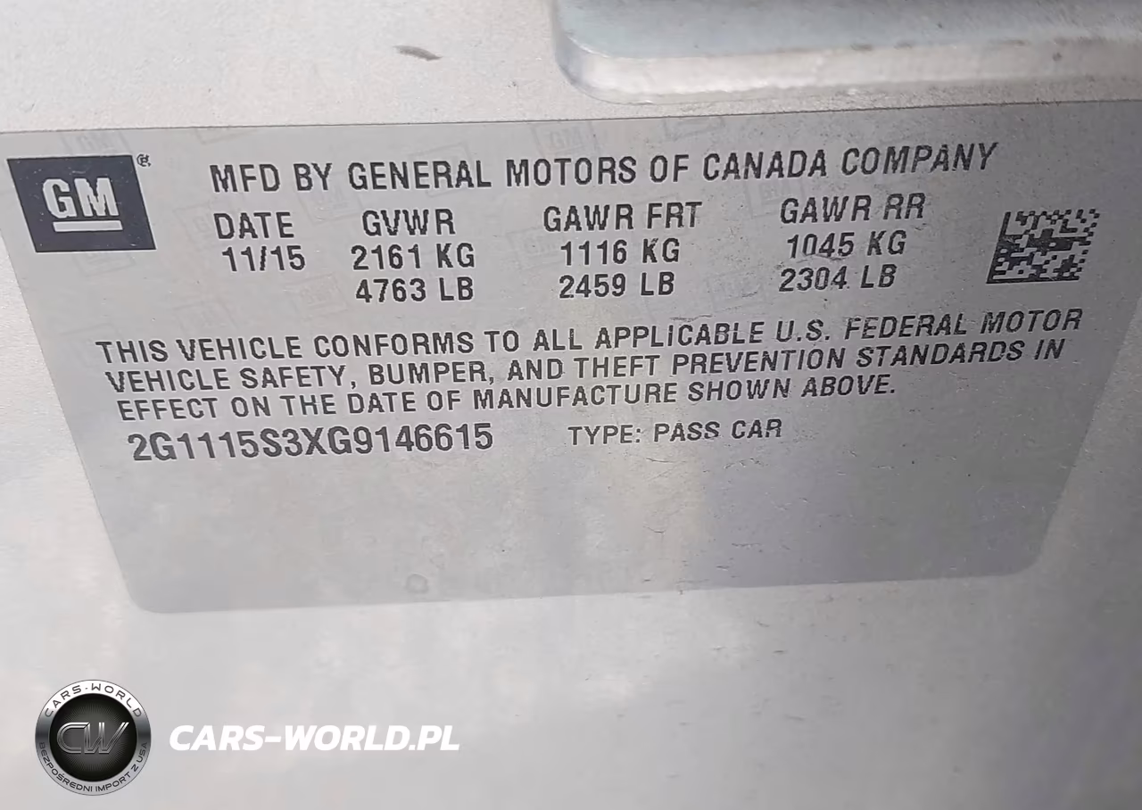 2016 Chevrolet Impala 2Lt VIN:2G1115S3XG9146615 - 9