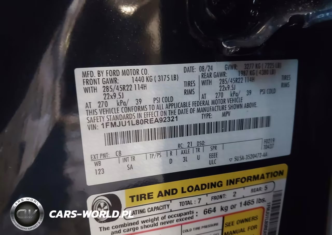 2024 Ford Expedition Platinum VIN:1FMJU1L80REA92321 - 9