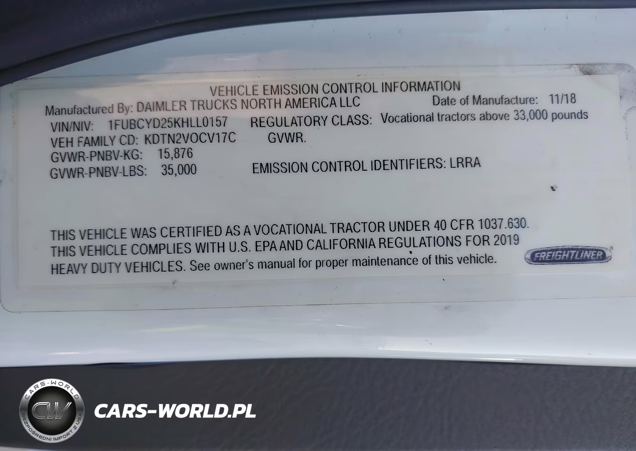 2019 Freightliner M2 106 VIN:1FUBCYD25KHLL0157 - 8