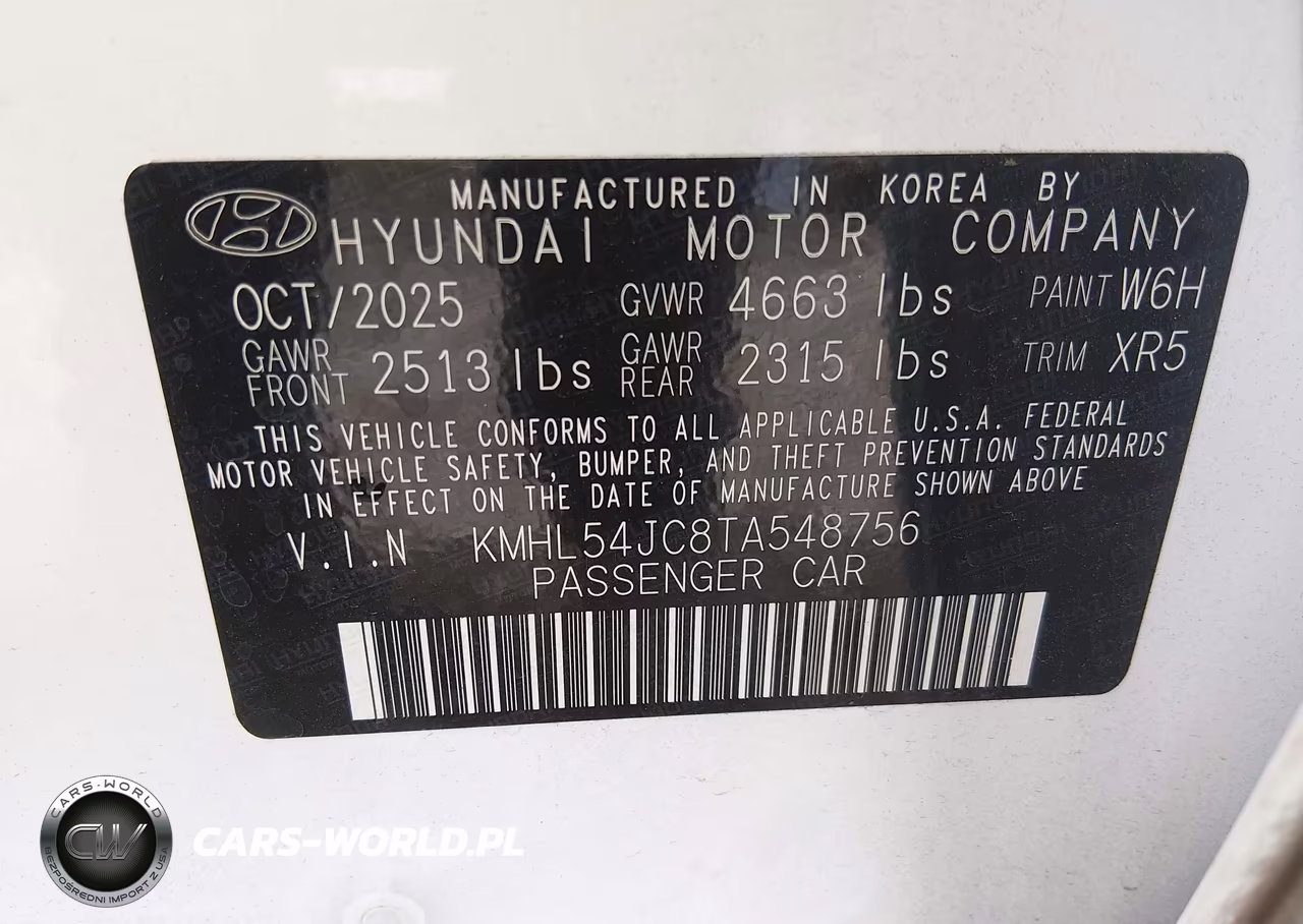 2026 Hyundai Sonata N Line VIN:KMHL54JC8TA548756 - 9