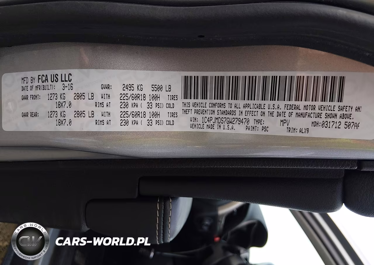 2016 Jeep Cherokee Limited VIN:1C4PJMDS7GW279470 - 9