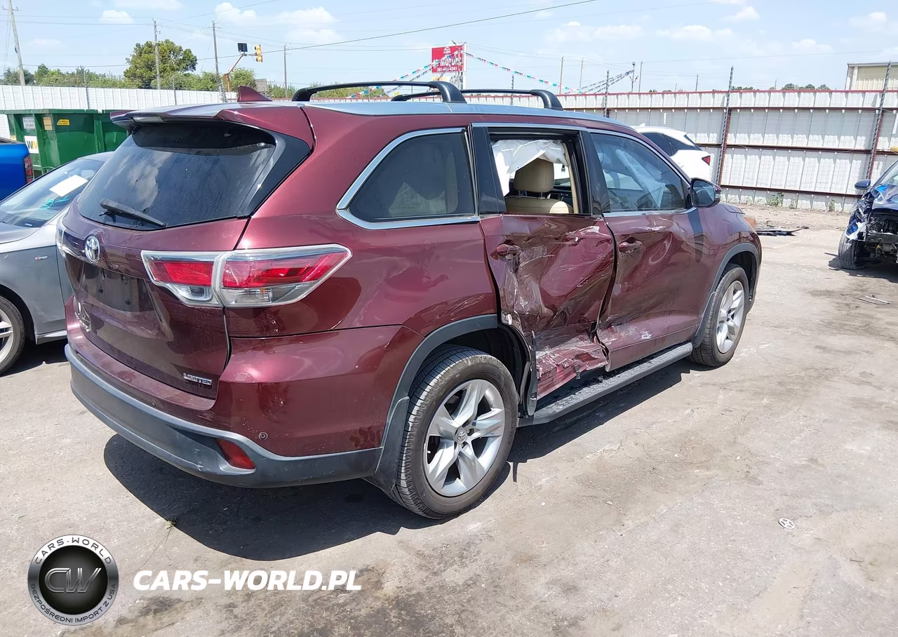 2015 Toyota Highlander Limited V6 VIN:5TDYKRFH5FS097085 - 4
