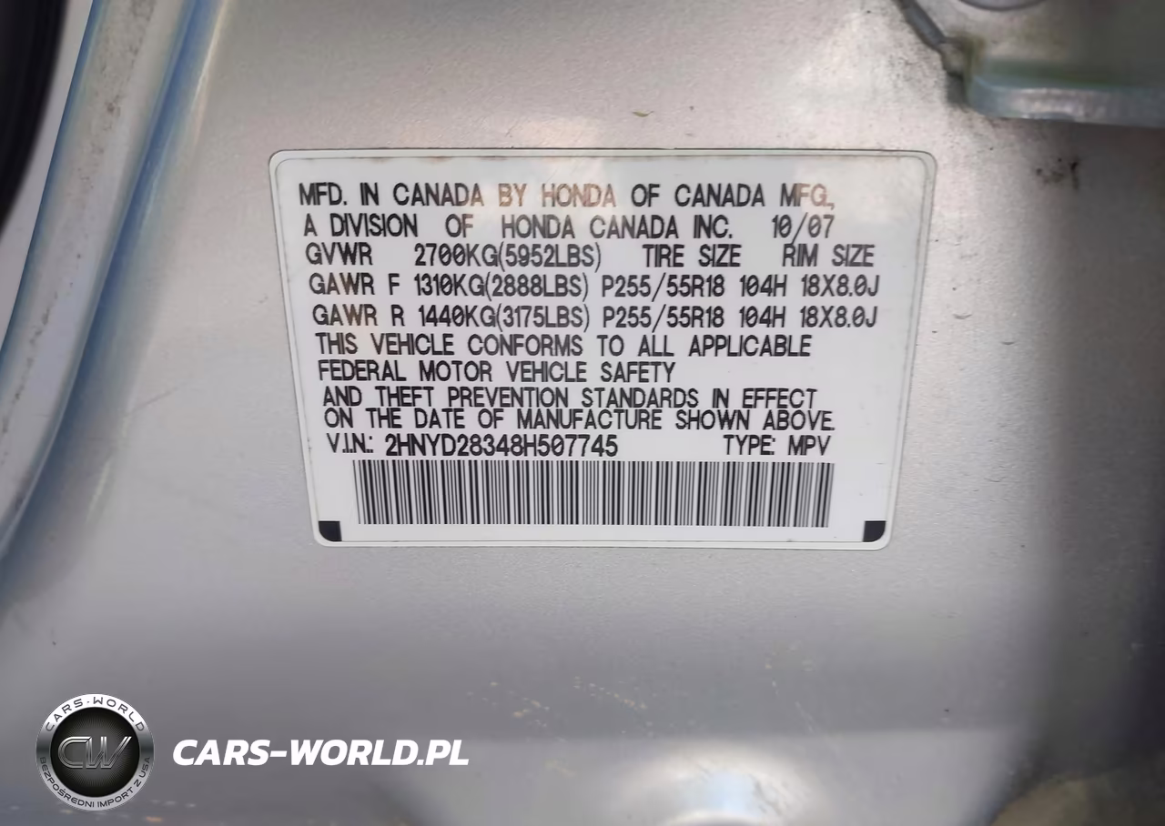 2008 Acura Mdx Technology Package VIN:2HNYD28348H507745 - 9