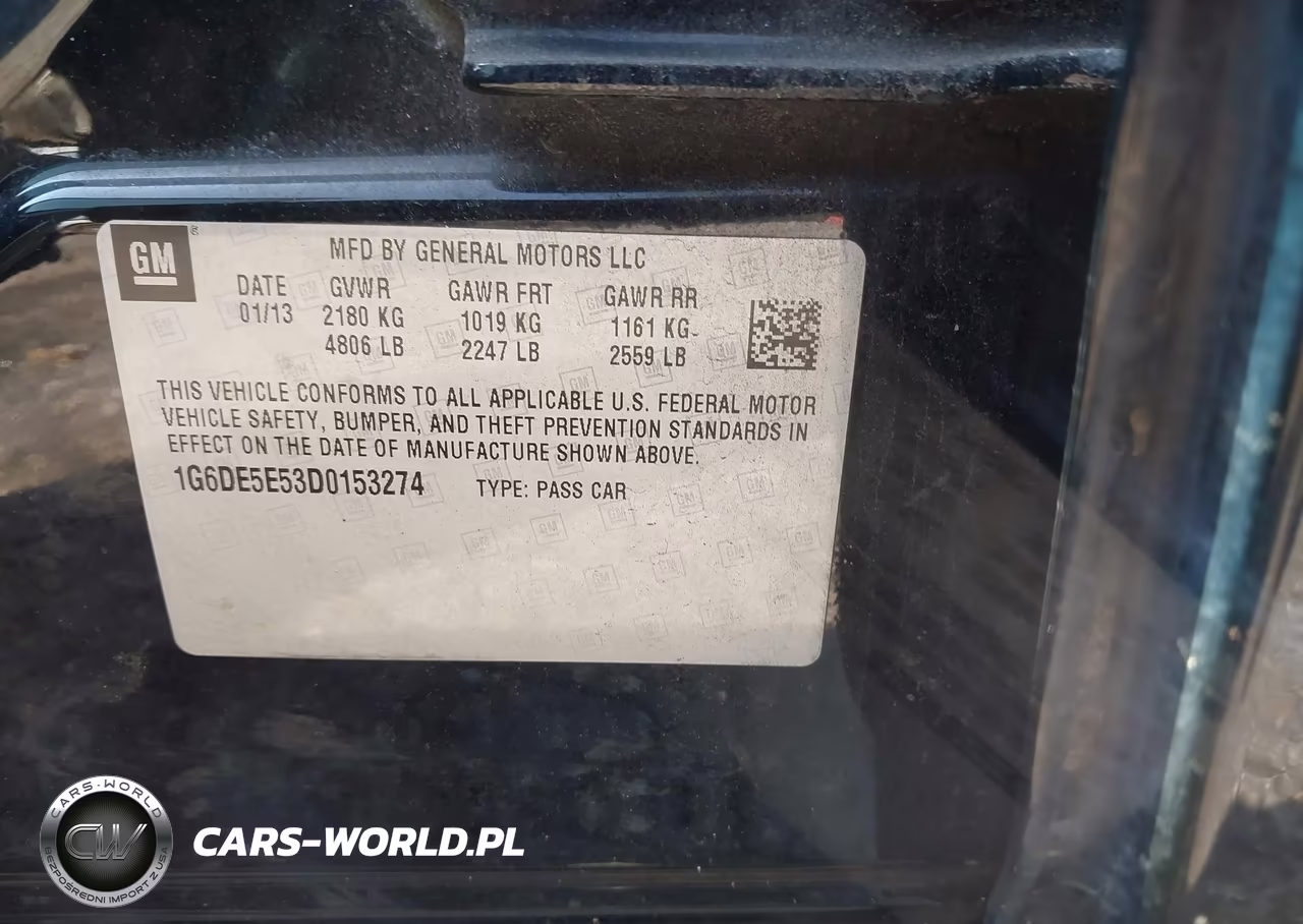 2013 Cadillac Cts Luxury VIN:1G6DE5E53D0153274 - 9