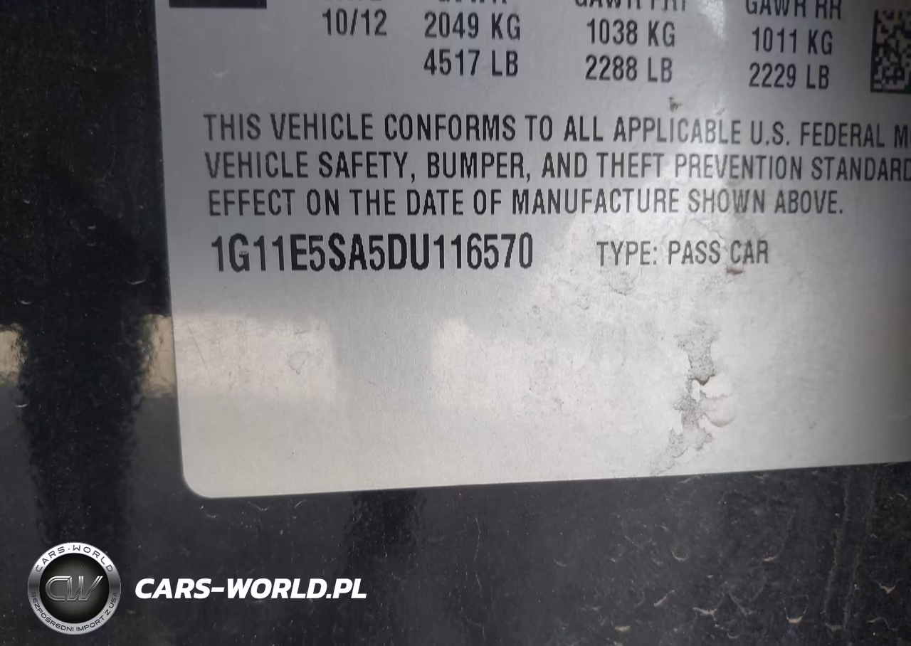 2013 Chevrolet Malibu 2Lt VIN:1G11E5SA5DU116570 - 9