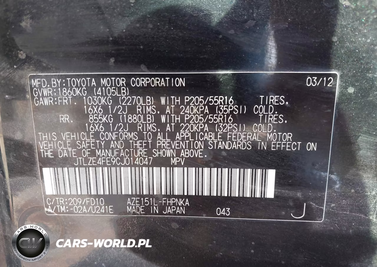 2012 Scion Xb VIN:JTLZE4FE9CJ014047 - 8