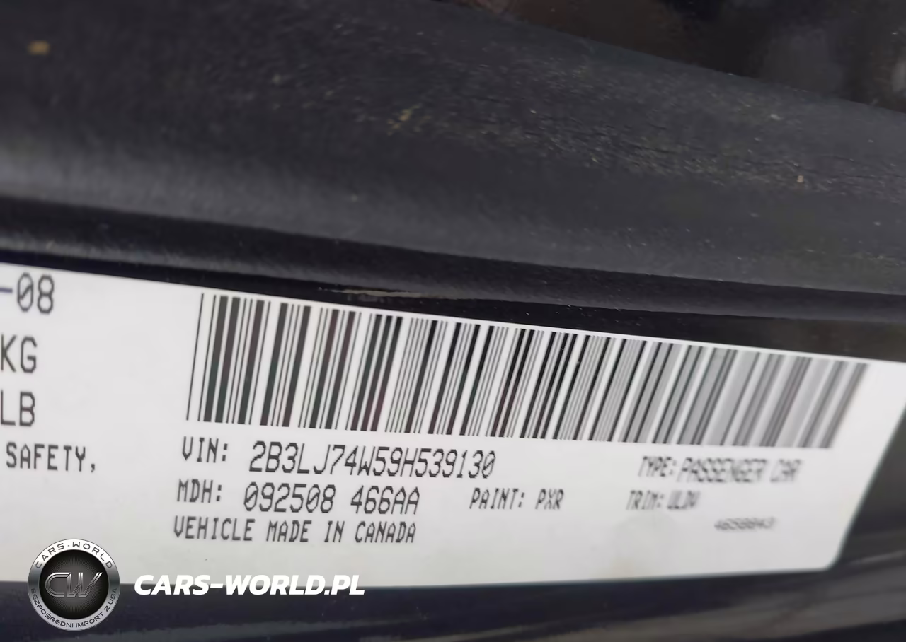 2009 Dodge Challenger Srt8 VIN:2B3LJ74W59H539130 - 9
