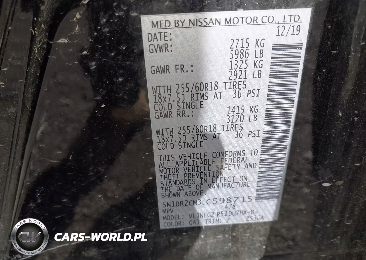 2020 Nissan Pathfinder Sl 4Wd VIN:5N1DR2CM3LC598715 - 9