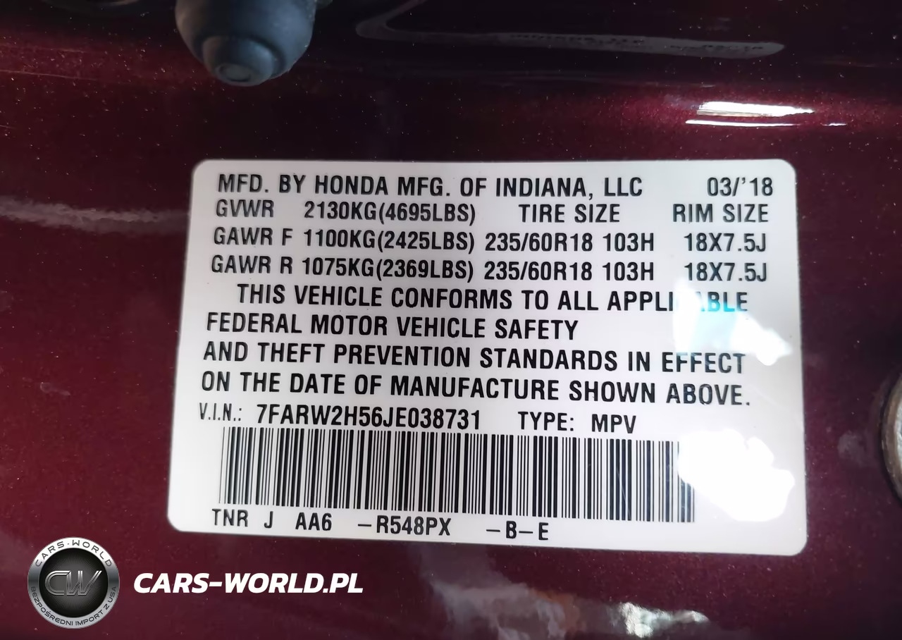 2018 Honda Cr-V Ex VIN:7FARW2H56JE038731 - 9