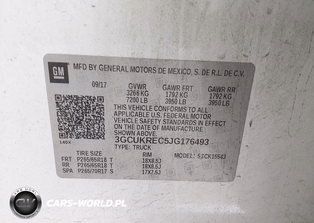 2018 Chevrolet Silverado 1500 1Lt VIN:3GCUKREC5JG176493 - 9