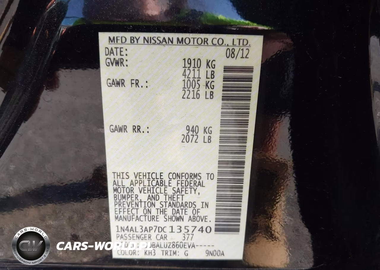 2013 Nissan Altima 2.5 Sv VIN:1N4AL3AP7DC135740 - 9