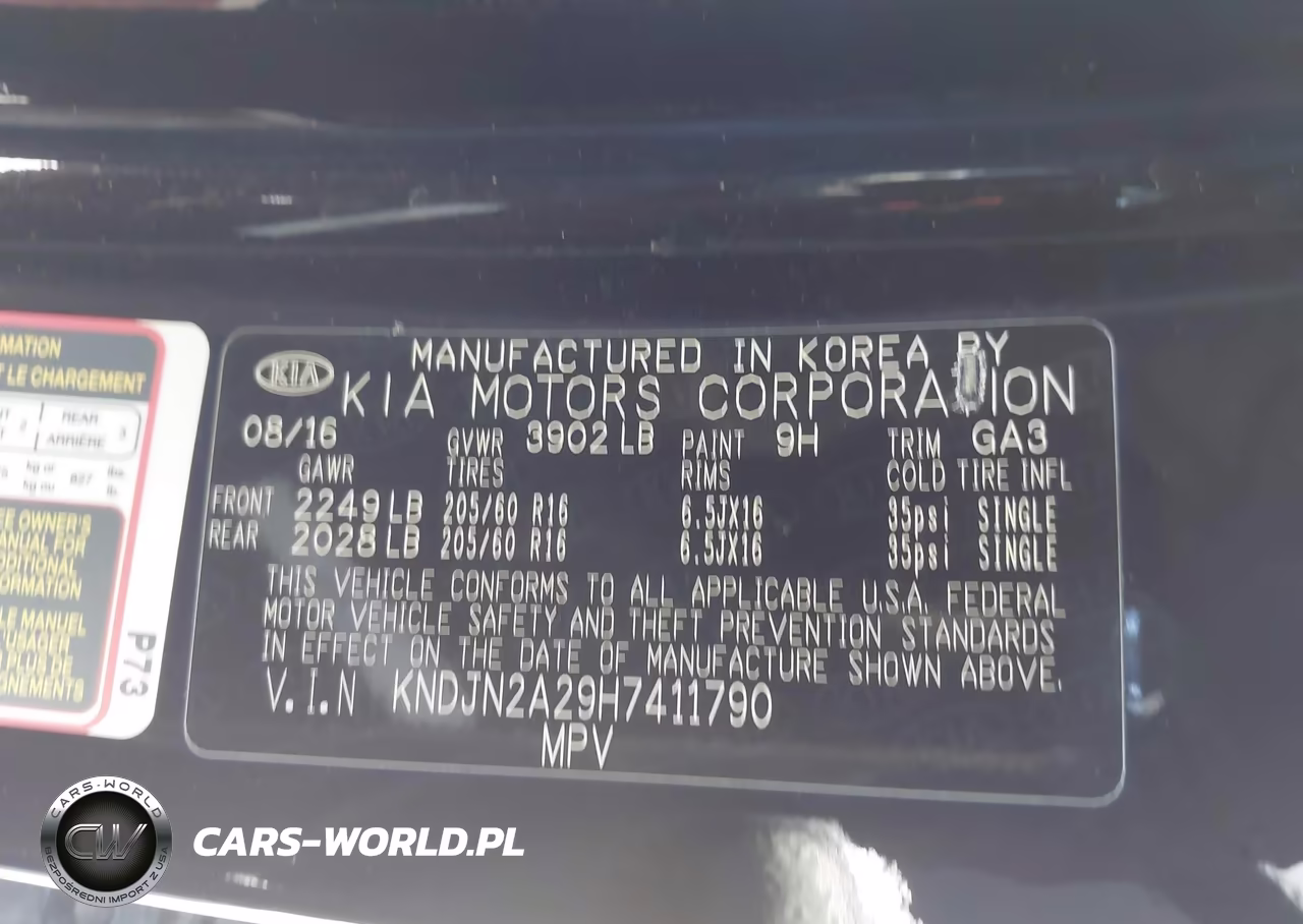2017 Kia Soul VIN:KNDJN2A29H7411790 - 9